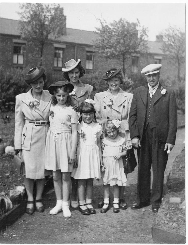 Mum and Dad  Doreen and Alan Hankin's wedding Guests 28th June 1947