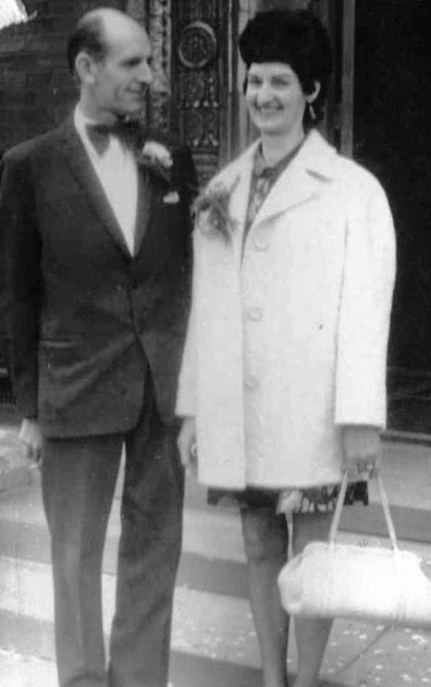 Dad and mum at our wedding 1972