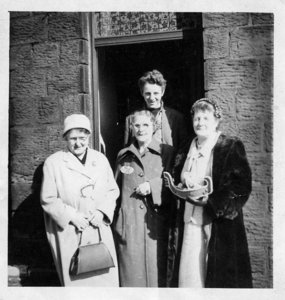 Mary Fairhurst nee Simmons with her sister 1950sc