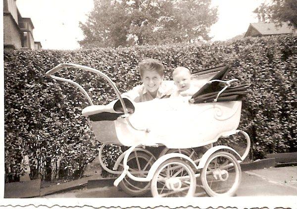 Richard Garswood (aged 14) with cousin Roger Charnock