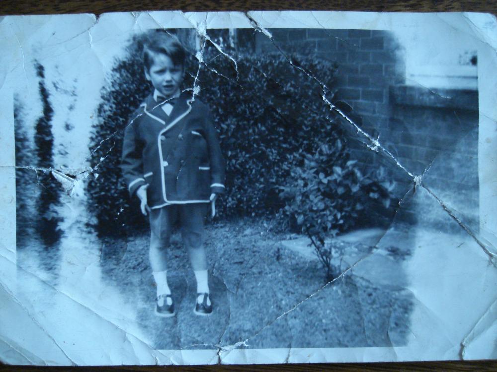 Me in the front garden. Me in the front garden.