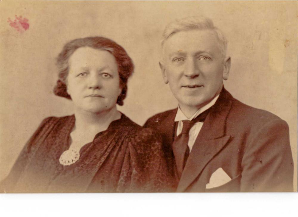 My grandfather Oliver Somers and grandmother Jenny
