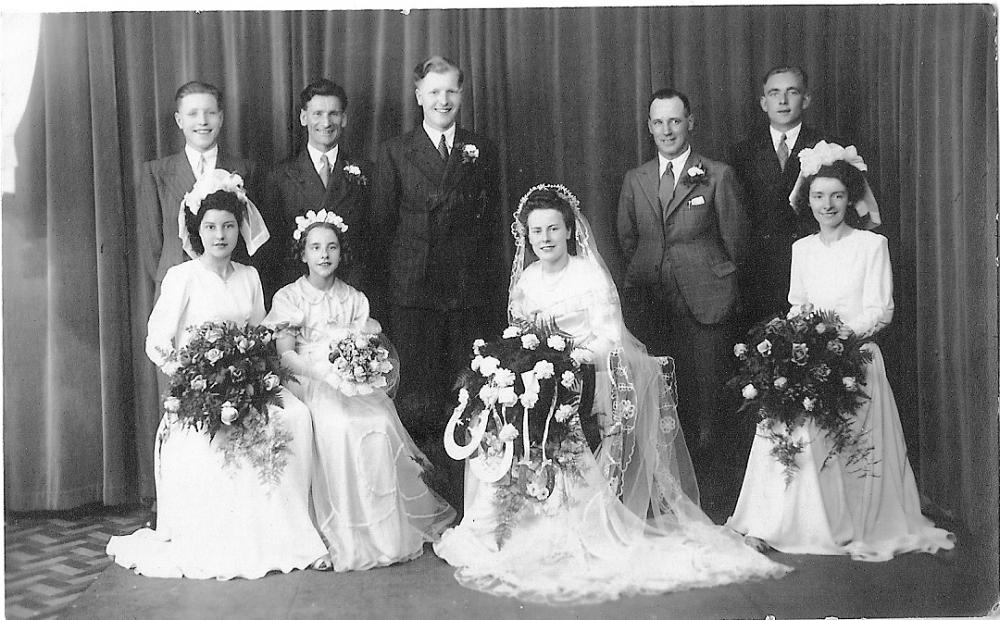 Alan Hankin and Doreen Critchley - Wedding June 1947