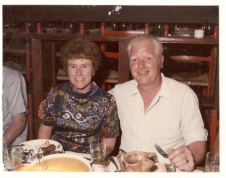 Mum Doreen and Dad Alan Hankin on Holiday in Riminy Italy circa 1971