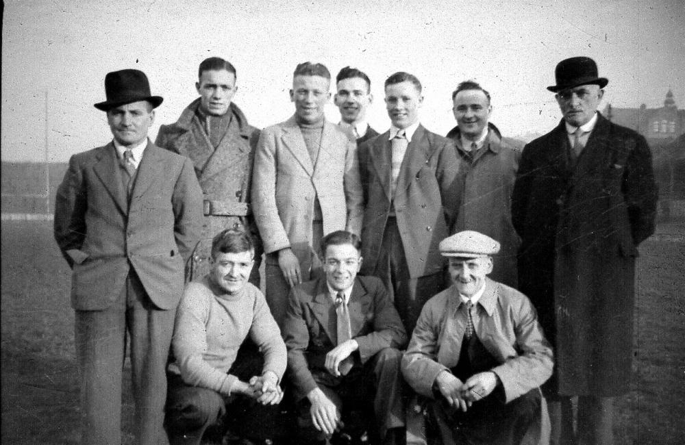 Wigan directors and players, Central Park 1940 approx.