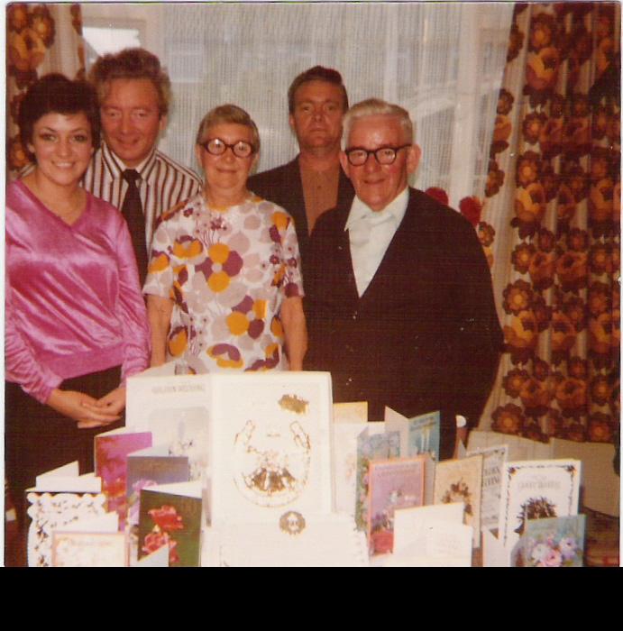 Bob and Tizzie Griffiths' Golden Wedding, October 1980.