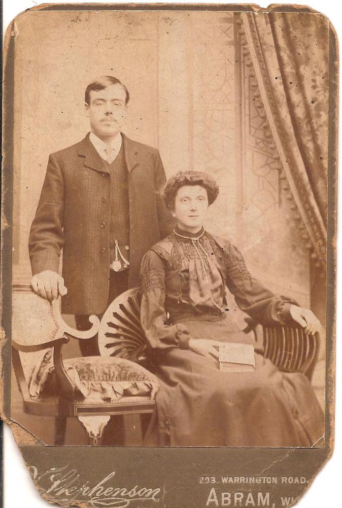 Mr and Mrs Thomas Beck taken about 1907