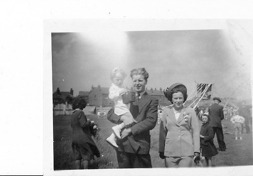 Mum,  Dad and Me St Catharine's Walking Day 1949/50