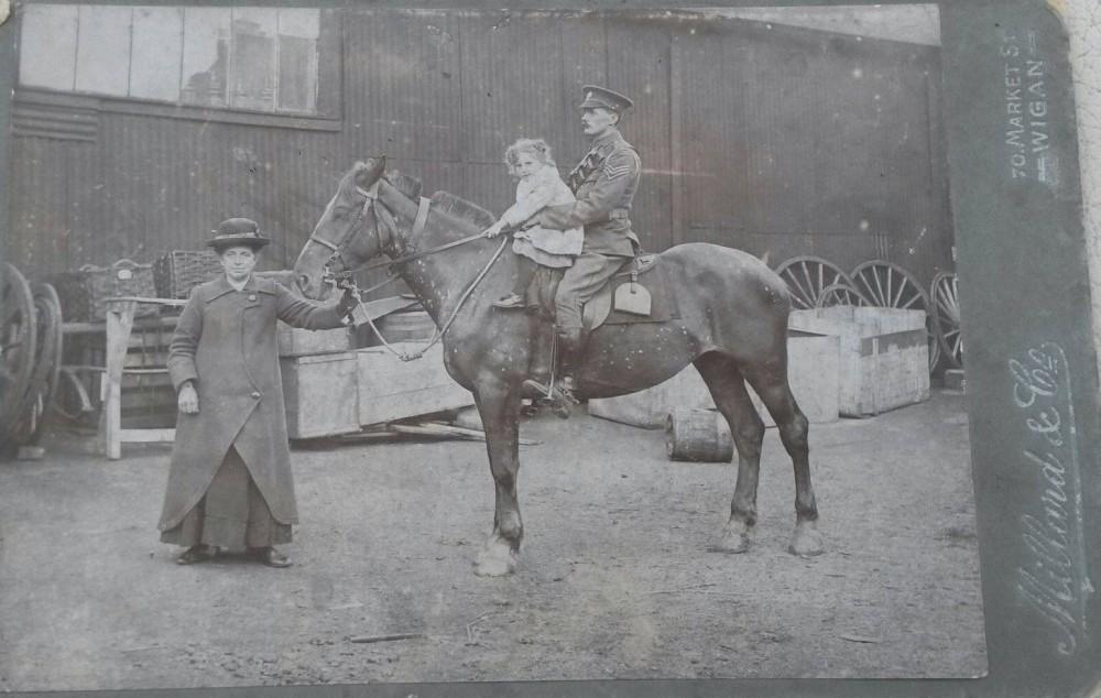 WW1 soldier on Horseback