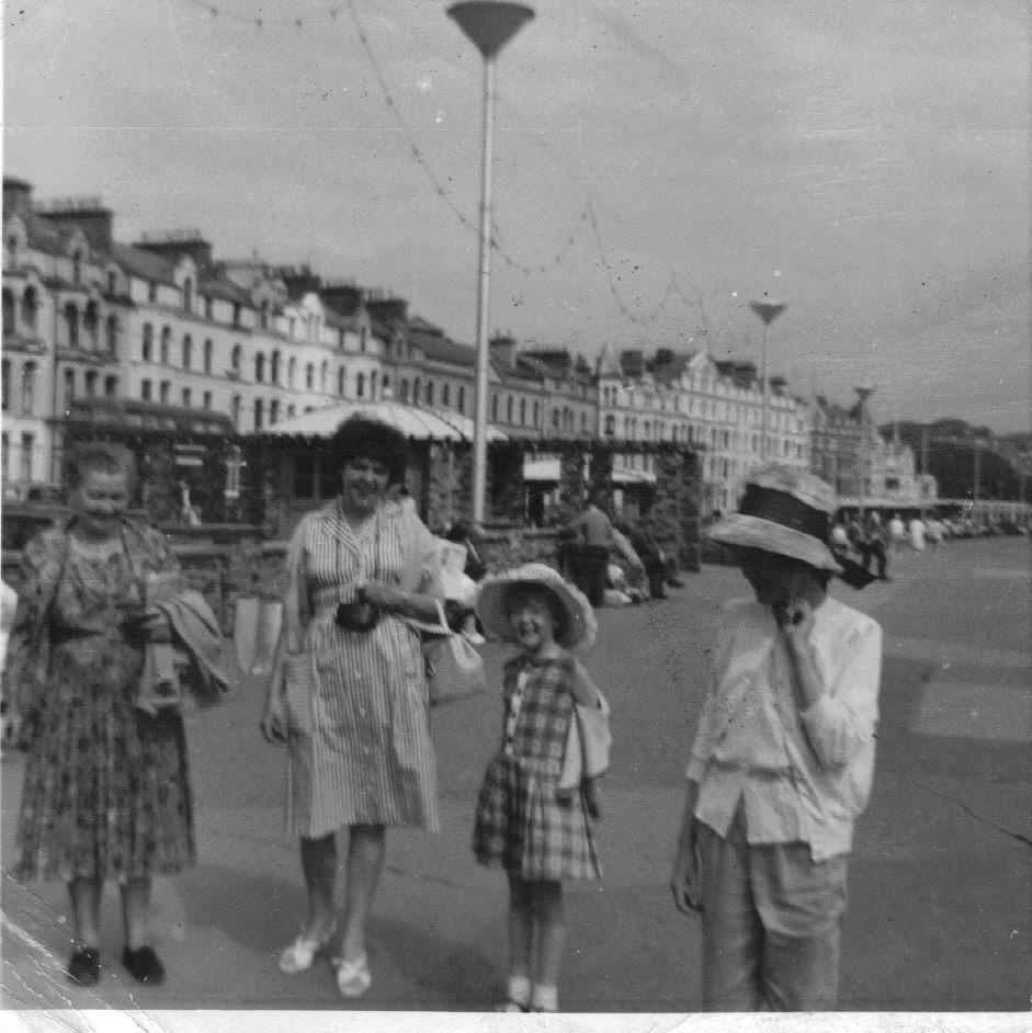 hiltons and mrs barker on the left