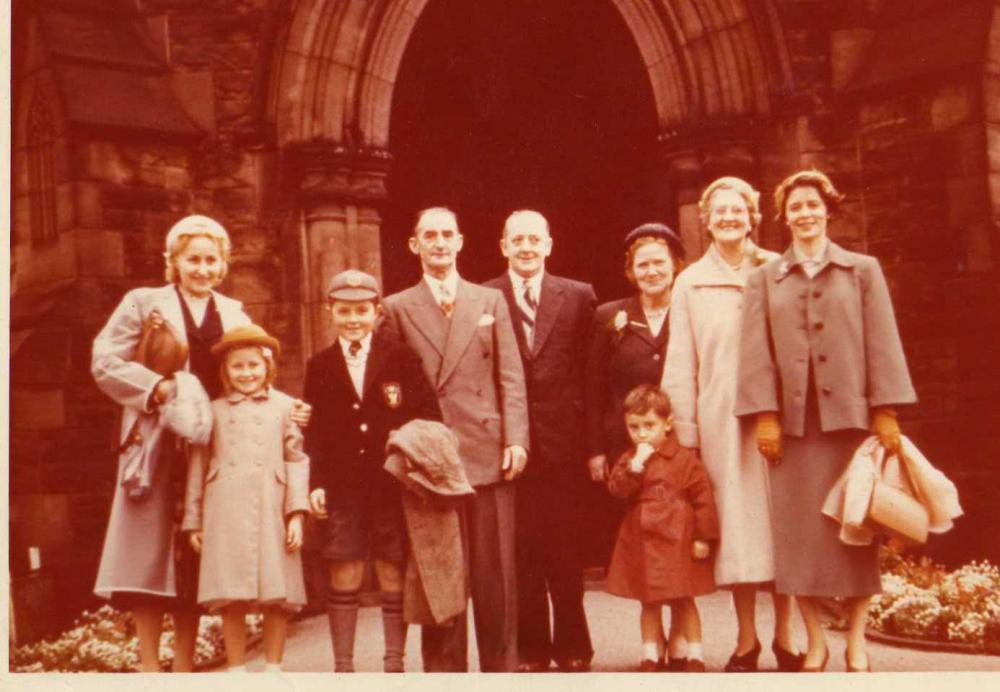 All the Family at Ince Parish Church around 1958