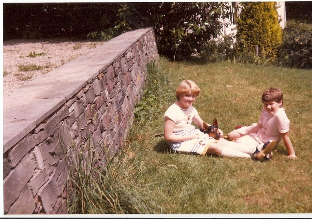 Jayne and Louise at Outgate Nr Hawkshead Lake District circa 1980