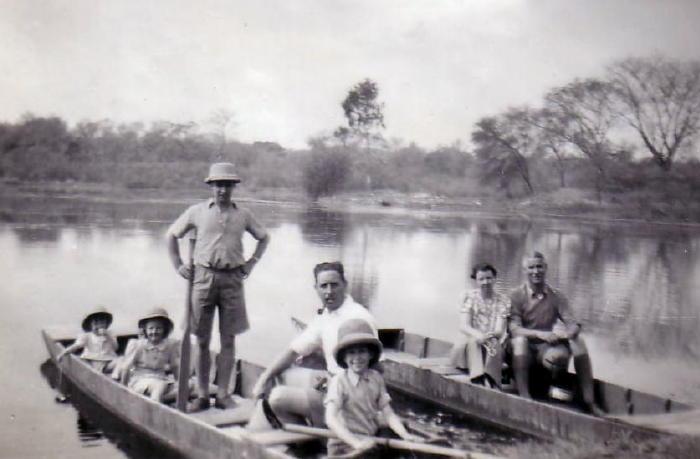 Punting at Lake House Cawnpore