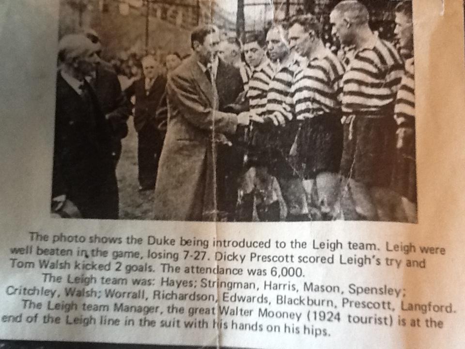 My Dad Tom Walsh and the Duke of York My Dad Tom Walsh and the Duke of York