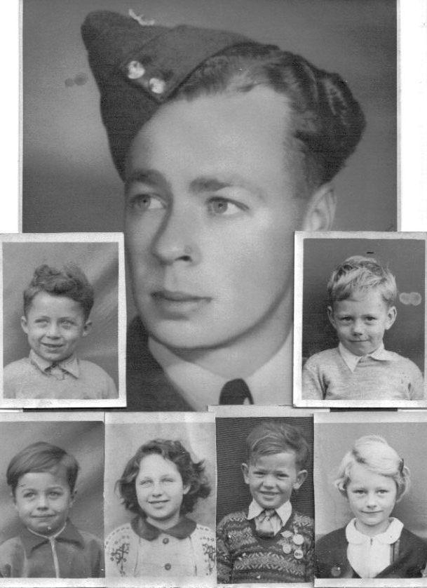 Humphrey Glover Junior c. 1940  with the Glover & Mason grandchildren