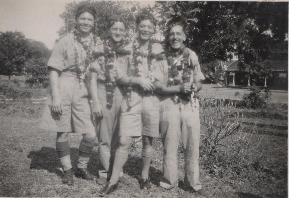 George Myers in Burma with pals George Myers in Burma with pals