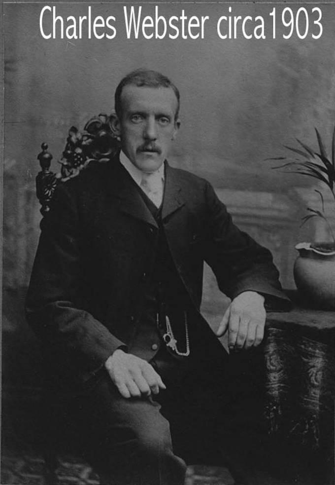 Charles Webster, c1903. Charles Webster, c1903.