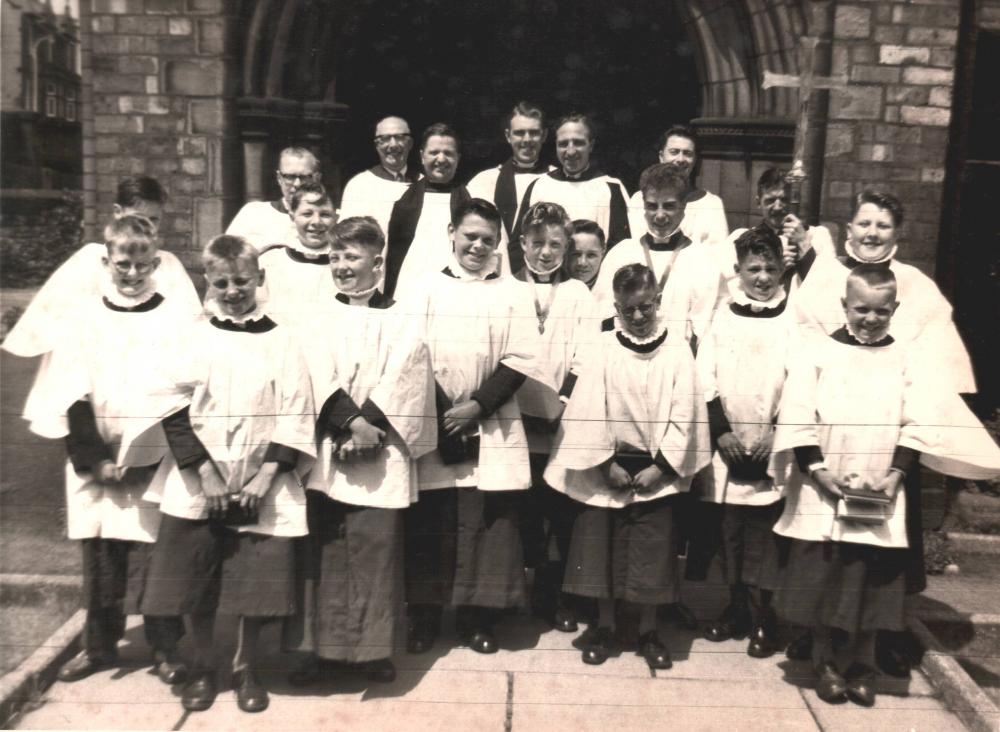 Choir outside south porch ? year Choir outside south porch ? year