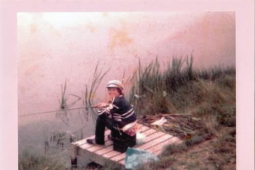 John fishing at Bryn