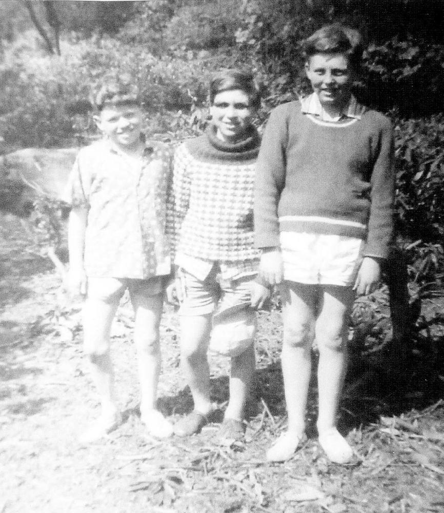 Three Lads at Camp