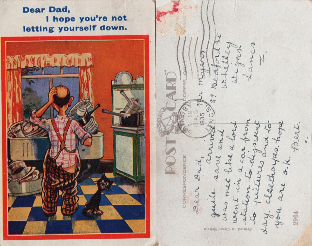 Herbert Myers postcard Herbert Myers postcard