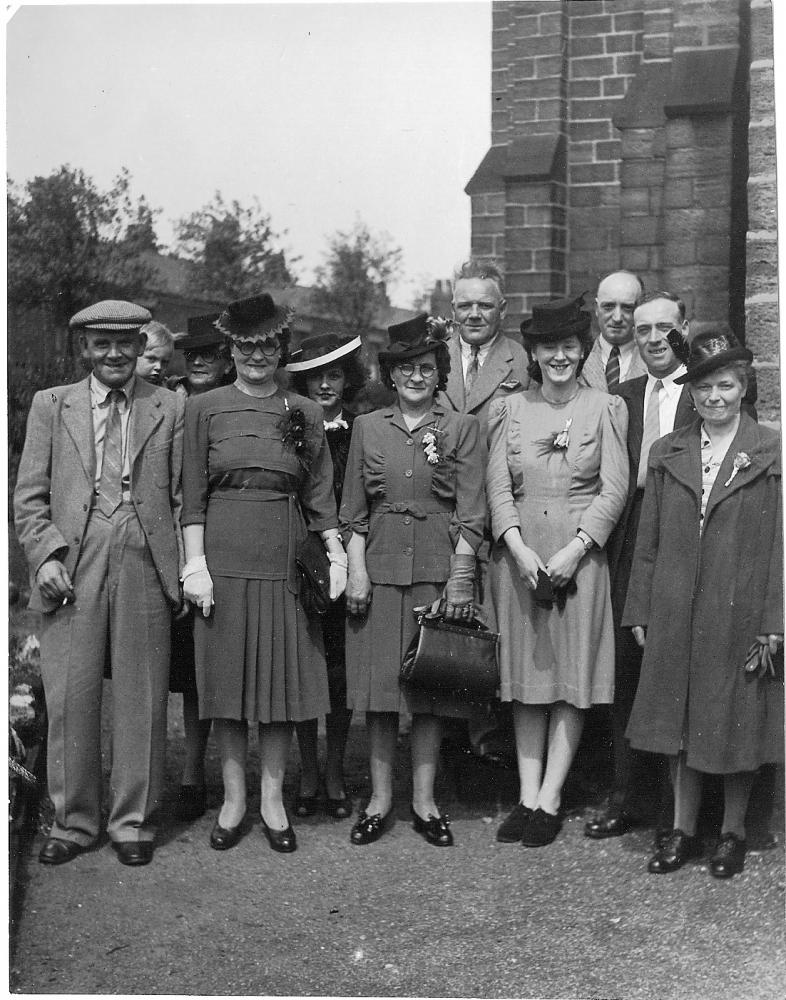 Mum and Dad Doreen and Alan Hankin Wedding 28th June 1947 Guests 