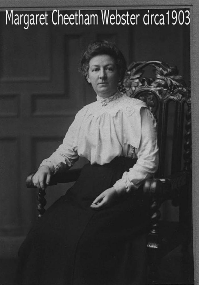 Margaret Cheetham Webster, c1903.