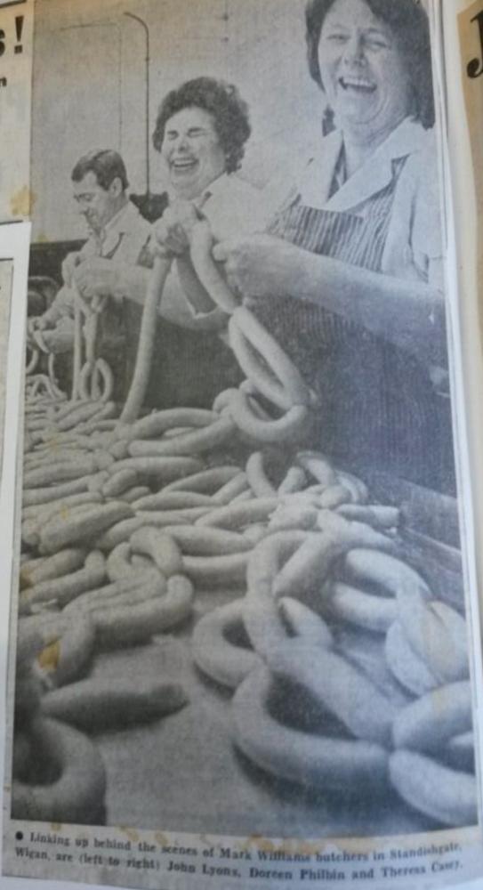 Making Sausages. Mark Williams Butchers Standishgate