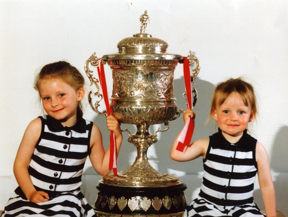 Sara & Naomi Tattum with the Challenge Cup