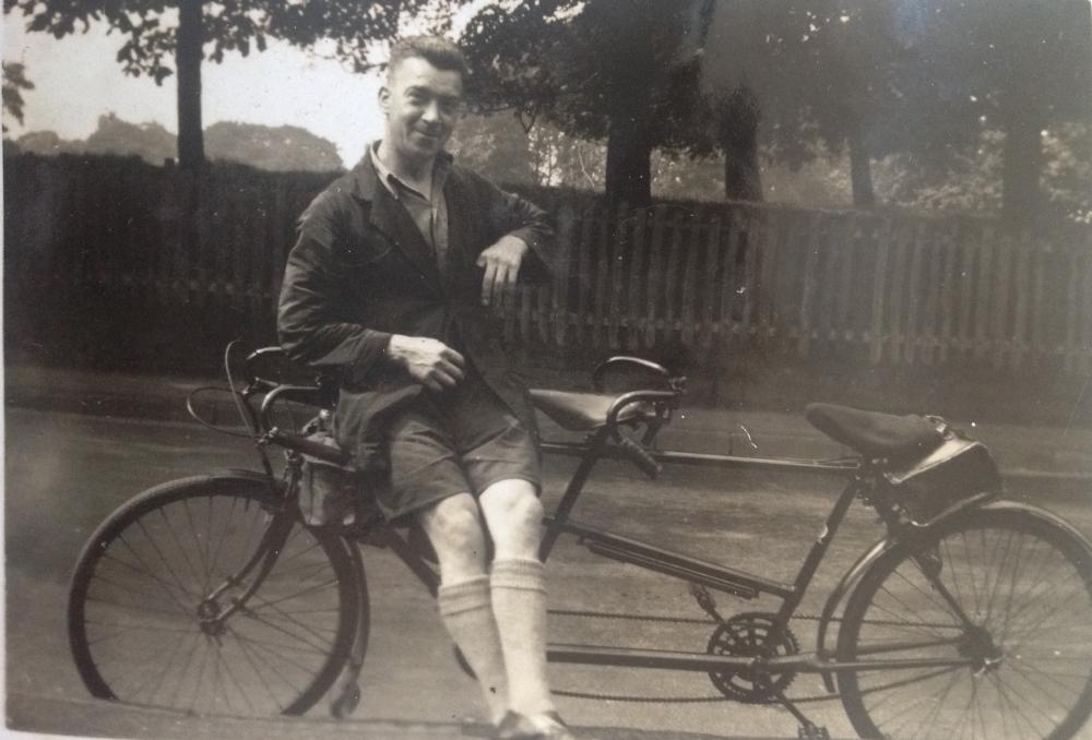 John Jackson pictured as one, with his favoured mode of transportation. John Jackson pictured as one, with his favoured mode of transportation.