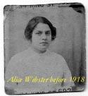 Alice Webster, pre 1918. Alice Webster, pre 1918.