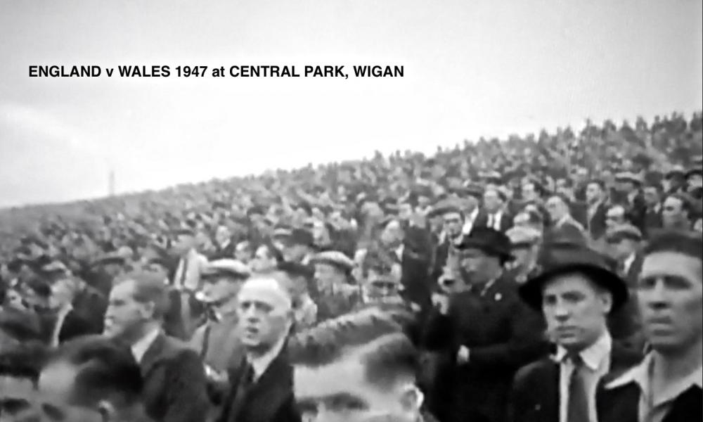 England v Wales 20th September 1947 at Central Park. England v Wales 20th September 1947 at Central Park.