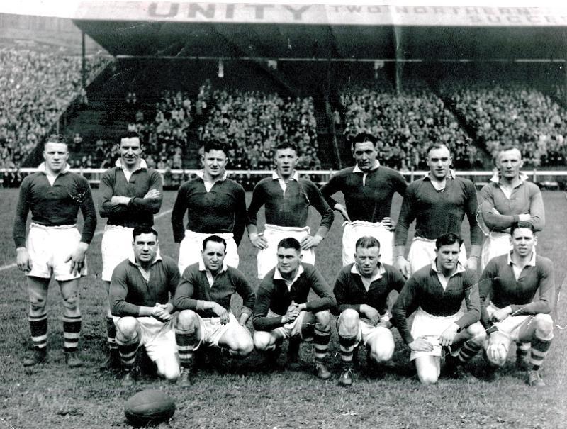 The second leg of the 1944 Rugby League Cup Final, played at Odsal Stadium. The second leg of the 1944 Rugby League Cup Final, played at Odsal Stadium.