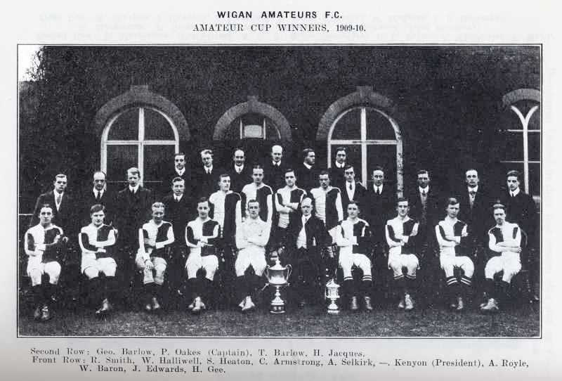 Wigan Amateur Football Club, 1909/10.