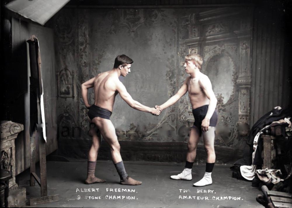 Two Wigan Wrestlers Two Wigan Wrestlers