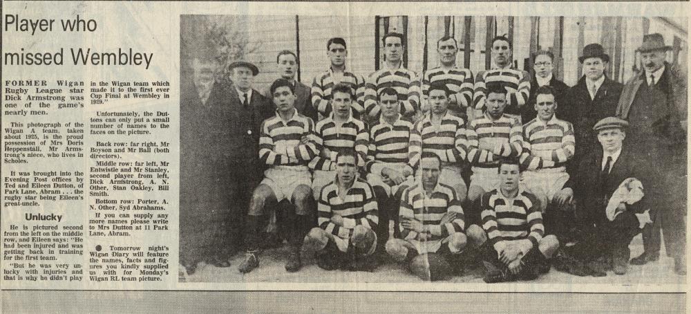 WIGAN 'A' TEAM 1925