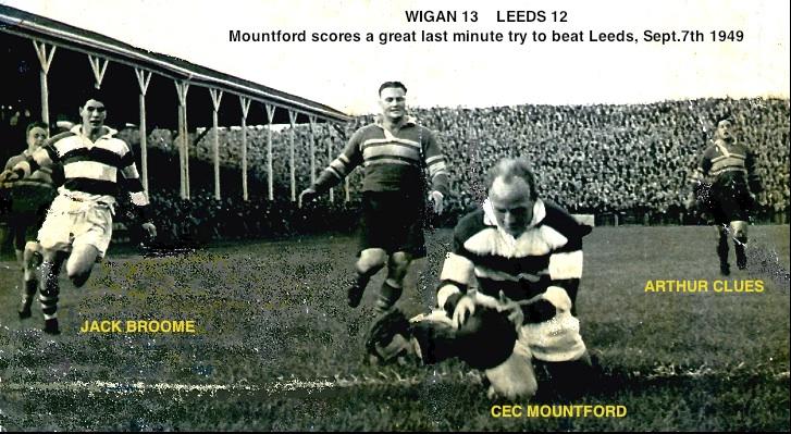 Wigan v Leeds, Central Park Sept.7th 1949.