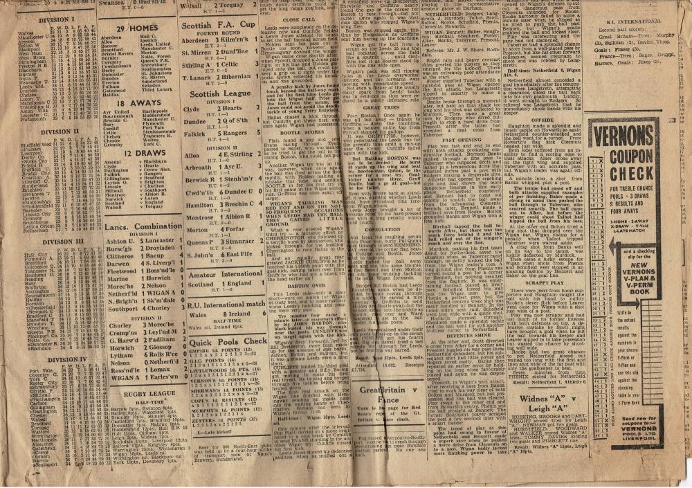 LAST FOOTBALL MARCH 14th 1959 (2) LAST FOOTBALL MARCH 14th 1959 (2)