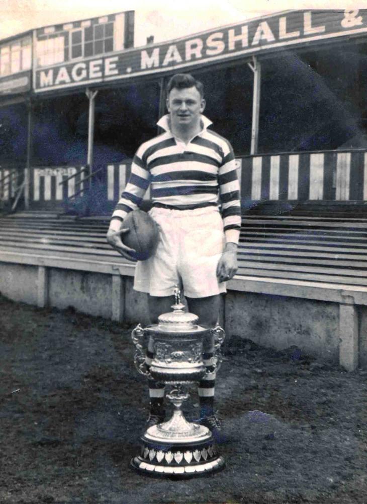 Nat Silcock with the callenge cup