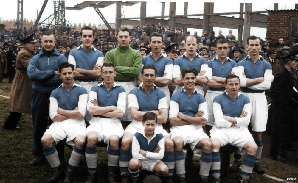 Wigan Athletic 1954 - colourised