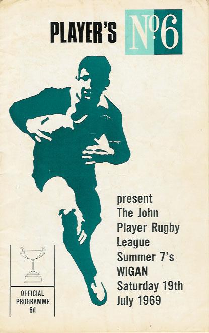 Programme JP League Summer Sevens 19th July 1969