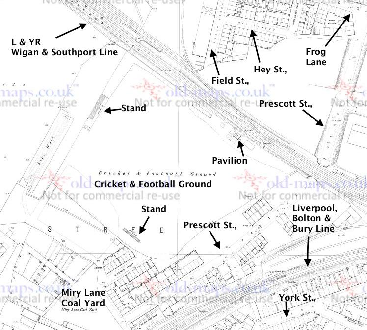 Prescott Street Rugby Ground 1890