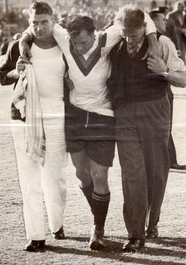 Martin Ryan injured 1946 tour. Martin Ryan injured 1946 tour.