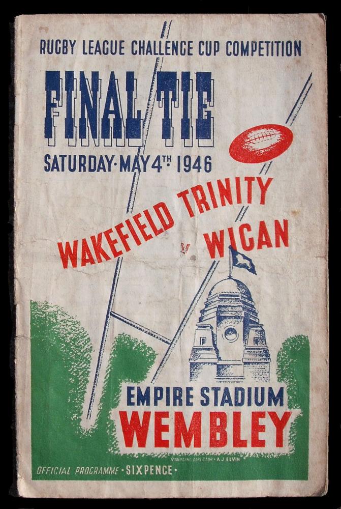 Wigan v Wakefield Challenge Cup Final 1946