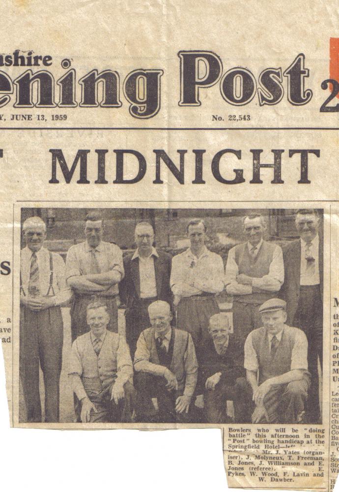 LANCS. EVENING POST BOWLING. LANCS. EVENING POST BOWLING.