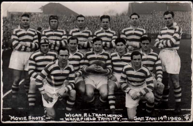 Wigan R.L. Team v Wakefield Trinity, January 14th, 1960. Wigan R.L. Team v Wakefield Trinity, January 14th, 1960.