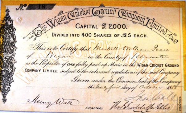 The Wigan Cricket Ground Company Limited The Wigan Cricket Ground Company Limited