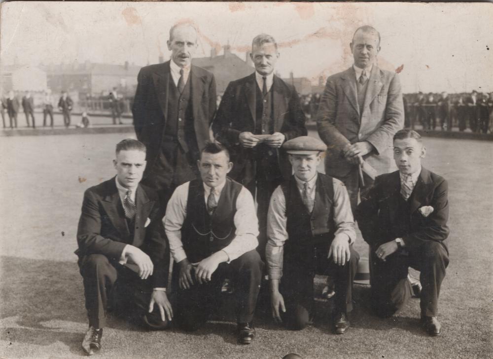 Bowling Team at Great Acre bowling club (?) circa 1927-1937 Bowling Team at Great Acre bowling club (?) circa 1927-1937