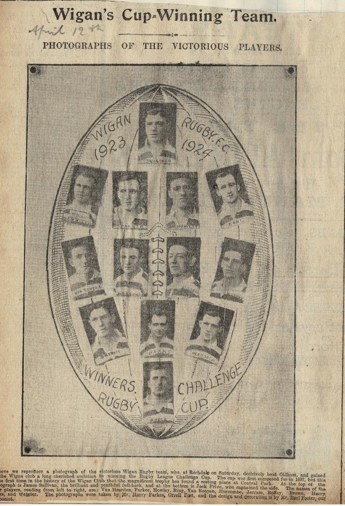 NEWSPAPER CUTTING 1924