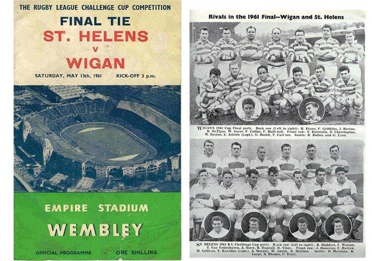Wigan v St Helens program, Wembley, 1961. Wigan v St Helens program, Wembley, 1961.